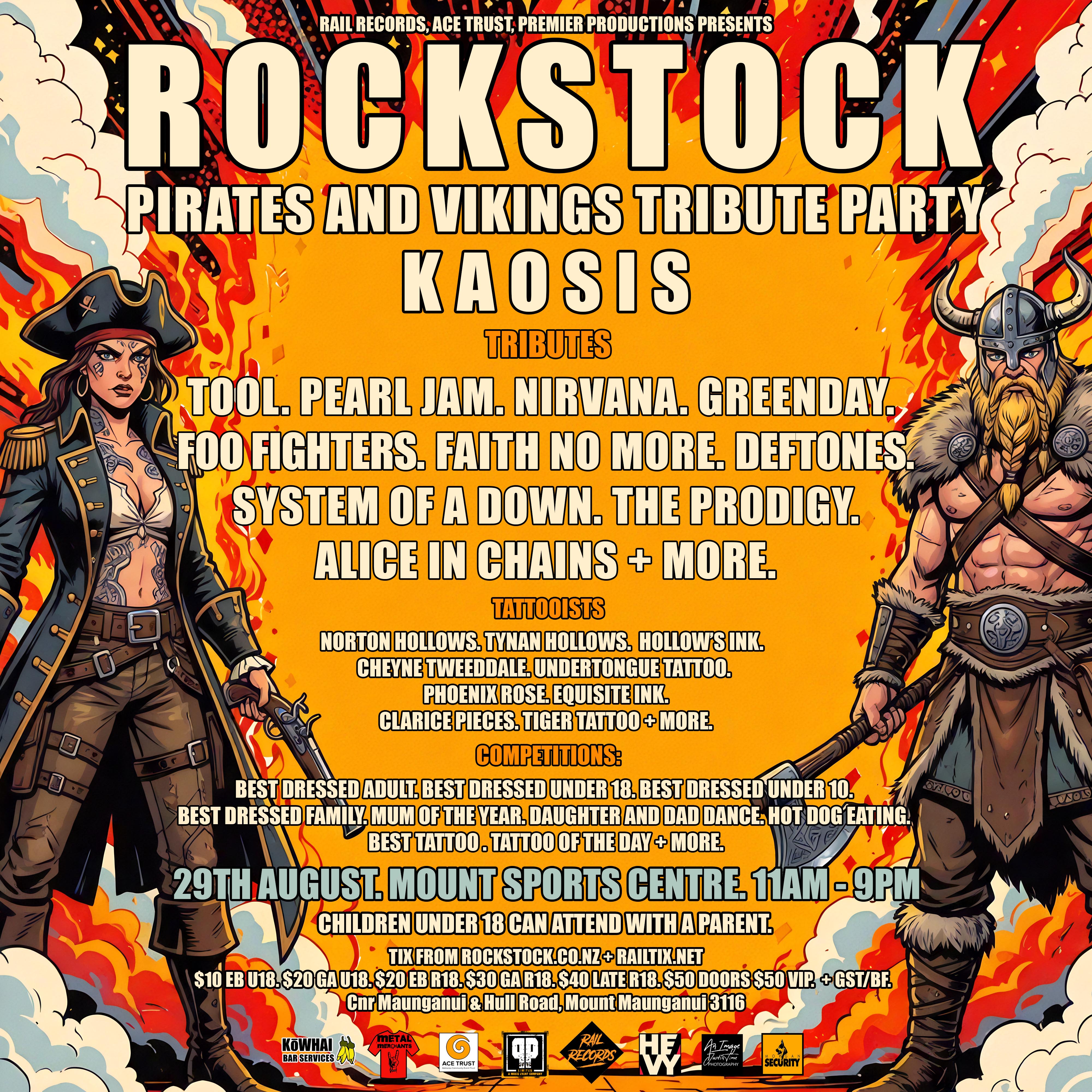 ROCKSTOCK: PIRATES AND VIKINGS PARTY TAURANGA