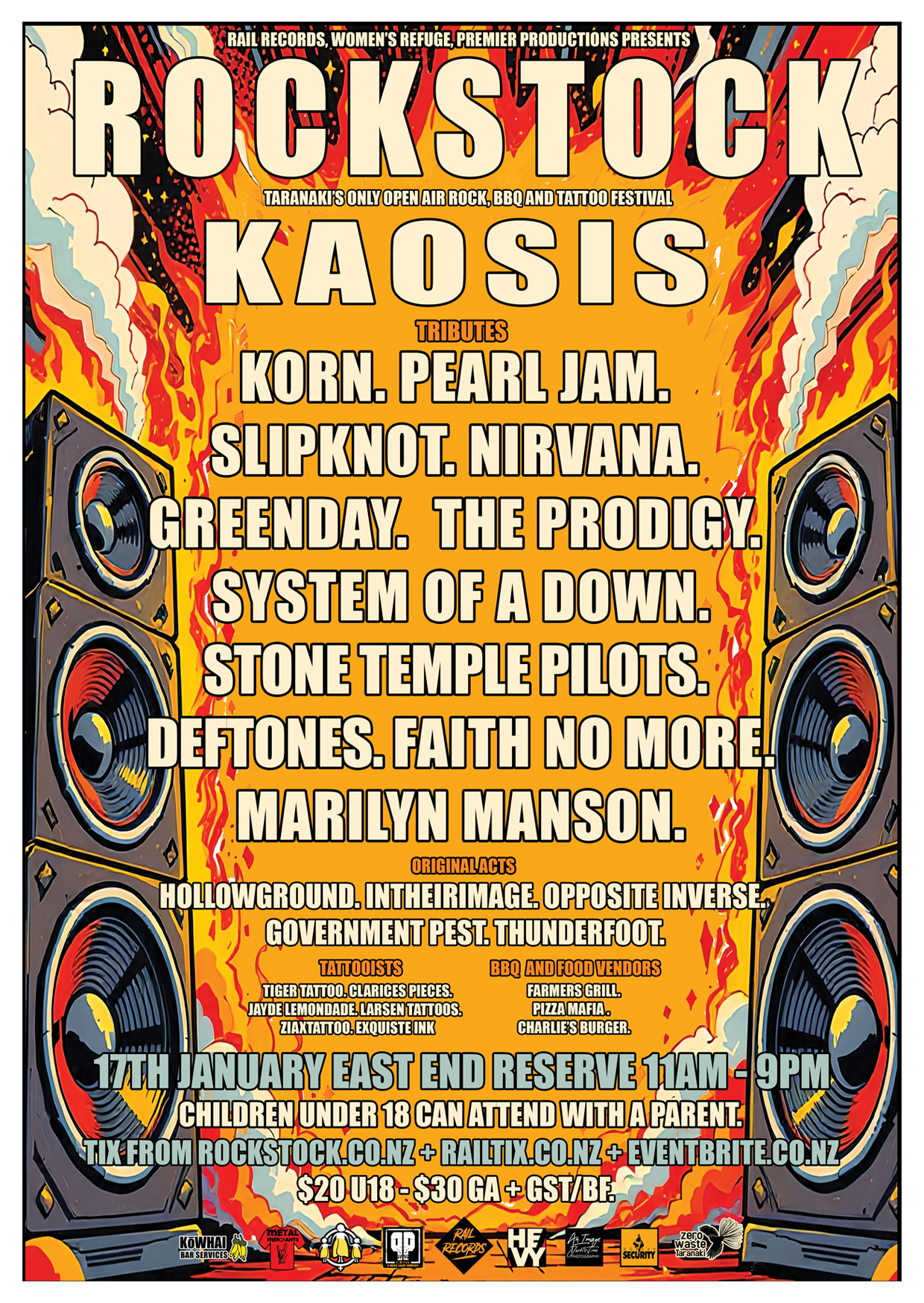 ROCKSTOCK: TARANAKI OPEN AIR: SOLDOUT - 20 DOORSALES AVAILABLE